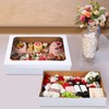 Funnymoom 10 Pcs Full Sheet Cake Box with Window Large