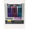 Contigo Auto Seal 3-Pack Water Bottles (Purple, Pink, Blue)