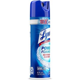 LYSOL 24 oz. 10X Cleaning Actions Aerosol Spray Power Foam Bathroom Cleaner New