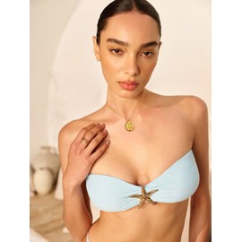 TENTMENTISE Conch Charm Necklace for Women Non Tarnish Gold Bohemian Seashell Necklace Summer Jewelry Ocean Beach Inspired Pendant Necklace Gift for Her Birthday, Valentine's Day, Mother's Day