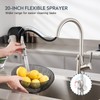 Aktines Kitchen Faucet with Built-in Soap Dispenser and Pull Down