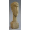 Modigliani Kopf mit Inschrift - Museumsshop (Replikat) #08 nach Amedeo Modigliani