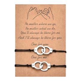 Long Distance Valentines Day Gifts for Her Him Matching Bracelets for Husband and Wife Couples Bf and Gf Fiance Anniversary Keepsake Gifts Wedding Engagement Gifts for Couples Birthday Gift Ideas