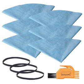 KEEPOW 90107 Shop Vac Filters for Most 5 Gallon and Above Shop Vac Wet/Dry Vacuum Cleaners, Reusable Paper Disc Filter, Replace Part# 9010700, 9013700, 6 Pack
