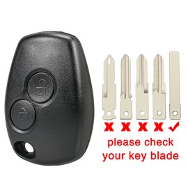 Key Case For Renault Twingo For Renault Clio Key For Renault Kangoo Key Fob Case For Renault Trafic Key For Car Key Renault Clio 2 Buttons(NO Blade)