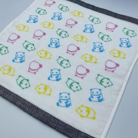 kainoo Imabari Towel, Chirashi Panda, Single-Sided Gauze Hand Towel, 13.4 x 13.8 inches (34 x 35 cm), Made in Japan, Imabari, Camping, Yoga, Gym, Bathing, Spa, Kids, Cute Towel (2)