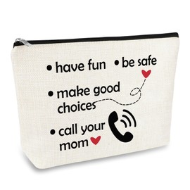 New Driver Gift For Women Be Safe Makeup Bag Back To School Gift For Teenage Girl Birthday Graduation Gifts for Daughter New Driver Cosmetic Bag Zipper Travel Toiletry Pouch
