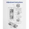 Upgraded Hidden Door Hinges Invisible Hinges, 7" Zinc Alloy Concealed