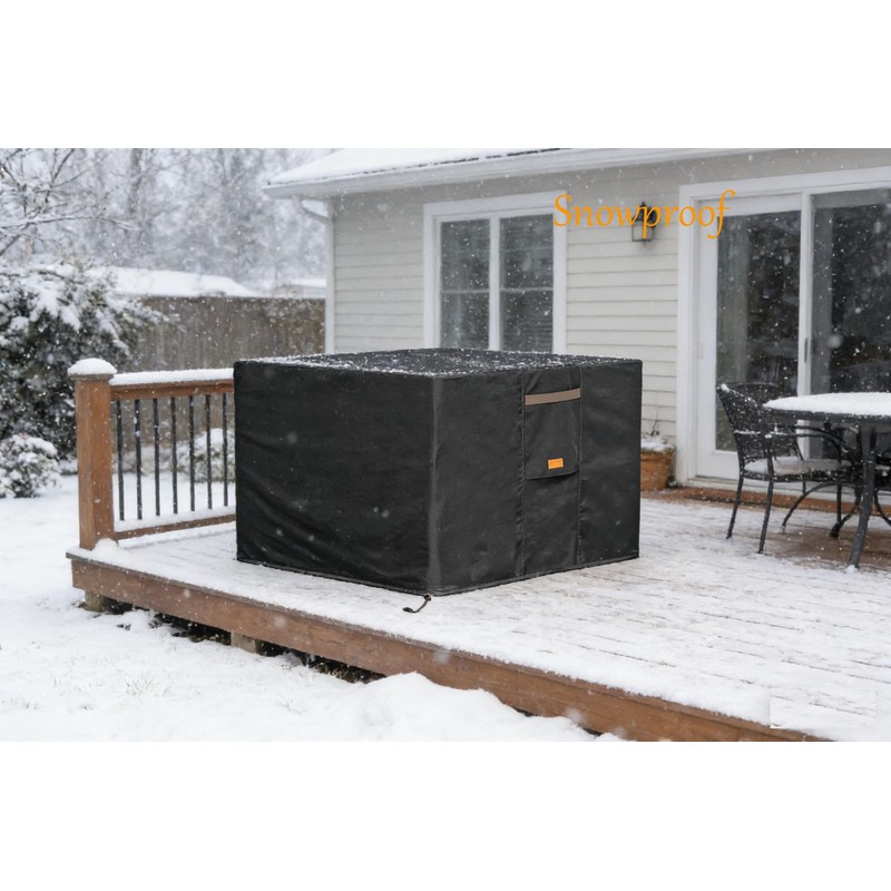 Garden Balsam 600D Heavy Duty Waterproof Patio Fire Pit Cover