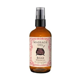 Three Sisters Apothecary 8 oz. Massage Oils (Rose and Hibiscus)