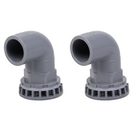 OUNONA Drainage Joint for Aquariums 90 Degree Elbow Fitting, 90 Degree Elbow Fitting, Right Angled Connector, Inner Diameter 0.8 inch (20 mm) Gray, Drain Pipe, Forced Discharge, Connection Pipe Parts, Aquarium Filtration System, Overflow, Aquarium Equipment, Circulation Plumbing, Maintenance