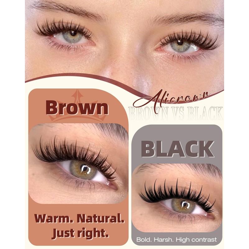 Brown Lash Clusters Manga Lashes Clusters Wispy Cluster Eyelash Extensions