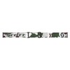Scott Motocross Fury Dark Green/White Silver Chrome Lens