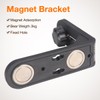 DMITER Magnet Level Durable L-Shape Magnetic Bracket Leveling 1/4" Thread