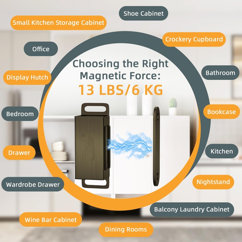 Cabinet Magnetic Catch Jiayi 12 Pack Magnetic Closures for Cabinet