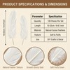 100PCS White Goose Feather 6-8inch Mixed Jewelry Making Crafts Swan