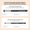 MSQ 2pcs Concealer Brush Triangle Concealer Makeup Brush Eye Mini