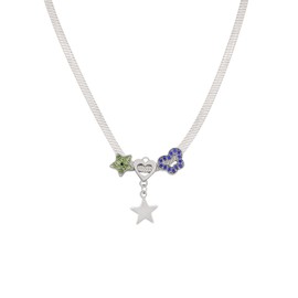 OJERRY Hippie Preppy Indie Pendants Necklaces Aesthetic Y2K Necklace Accessories Jewelry Outfit Inspo for Women (Style C)