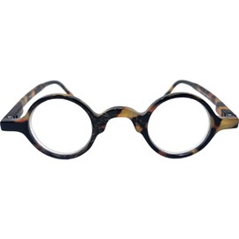 Incredible Bargains The Professor, Plastic Round Style Reading Glasses + 1.25 Brown Tortoise