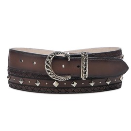 CUADRA | Genuine Leather Belt for Women CDA37RS Honey (Honey, 39)