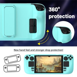 LUPAPA Protective Case for Steam Deck with Kickstand, Non-Slip Protective Shell for Steam Deck Made of PC Material