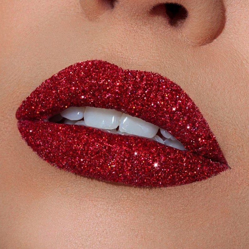 BEAUTYBLVD Glitter Lips, Cruelty Free Lip Kit - Ruby Slippers