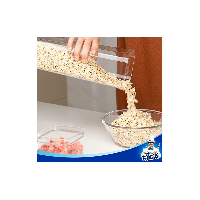 MR.SIGA Juego envases herméticos sin BPA apilables para pasta, paquete