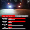 CHUSYYRAY White 15-SMD High Power LED Daytime Running Light Bulbs
