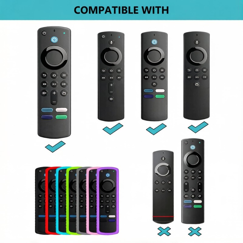 [2 Pack] Protective Cover for FTV Stick Remote, Friendly Silicone