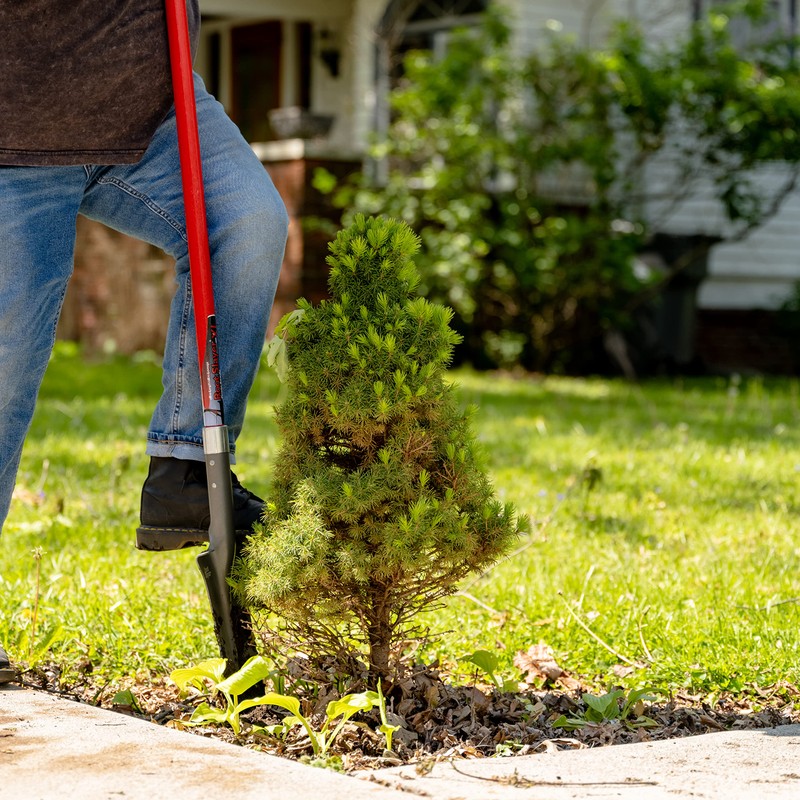 Radius Garden 22911 Root Slayer Drain Spade XL, Red