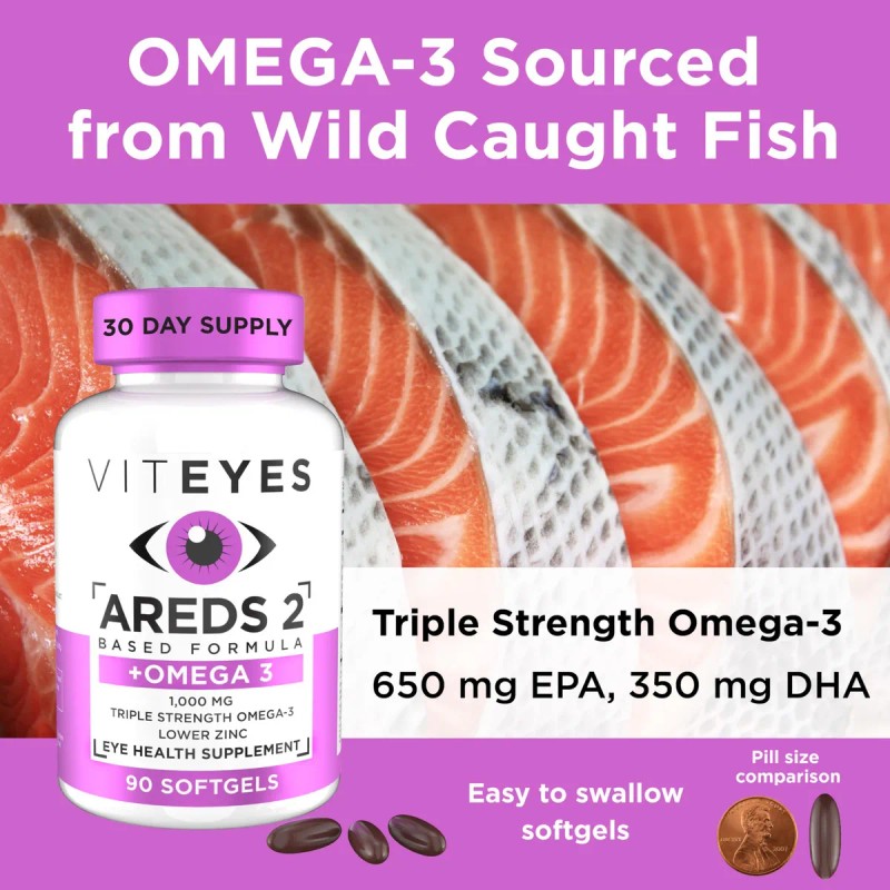 Omega 3 Viteyes AREDS 2 Omega 3 Vitaminas Cpsulas 90