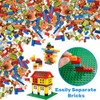 1600 PCS Building Bricks Set, Classic Bulk Building Blocks Compatible