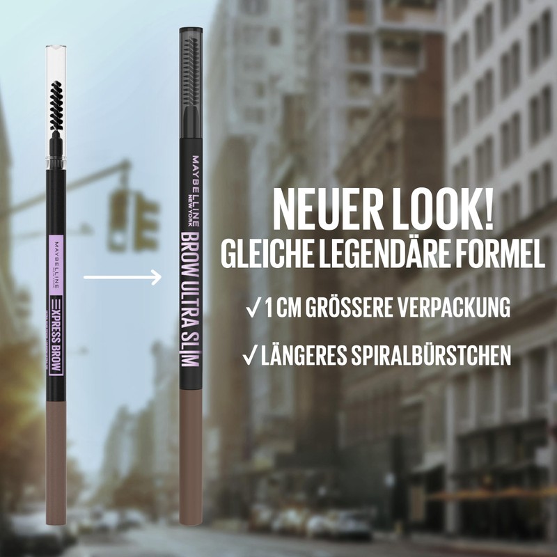 Maybelline New York Brow Ultra Slim eyebrow pencil, retractable, high-precision