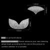 FERVORRAY Bling Steering Wheel Logo Cap Decals Decorative Diamond Emblem