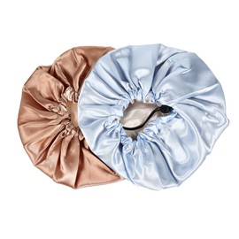 FOMIYES 2pcs Women's Satin Bonnet Sleep Hat Soft Elastic Turban for Hair Protection