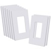 CML Decorator Screwless Wall Plate, 1-Gang Receptacle Outlet Cover, 8