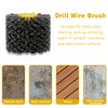 Shineboc Abrasive Nylon Wire Drawing Wheel Drum Brushes, 120 Grit