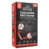 Grill Society Disposable BBQ Gloves, 50 Pack – Black Nitrile