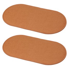 PATIKIL Felt Base Shaper 12x6 Inch, 2 Pcs Bag Bottom Shaper Pad Purse Liner Board Insert Oval for Handbags Tote Crossbody Bag Backpack, Dark Brown