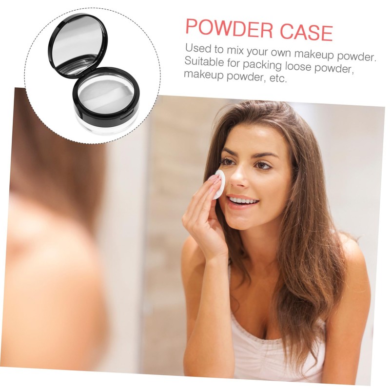 Mikinona Cosmetic Case with Puff Makeup Case Empty Puff Holder