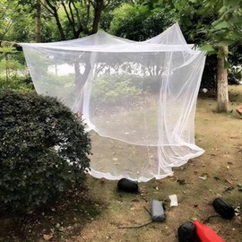 Camp Mosquito Net with Storage Bag, 200 * 200 * 180cm Ultra Large Mosquito Net Camping Tent for Camping, Finest Holes Mesh 20, Square Netting Curtain for Bunk Bed, Camping, Bedding, Patio