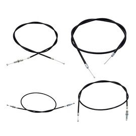 Bowden Cable Set Black 4-Piece Compatible with Hercules Prima GT GX