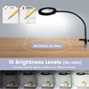 30X 12X Magnifying Glass with Light and Stand, 3-Color Stepless