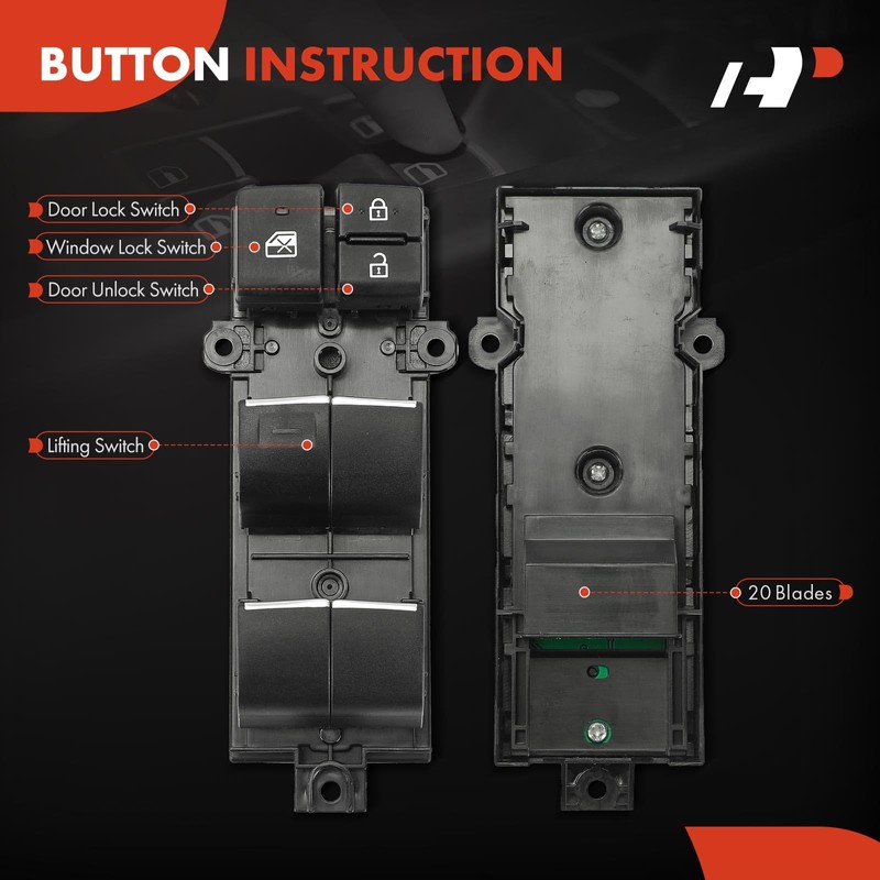 A-Premium Master Power Window Switch Compatible with Toyota RAV4 C-HR
