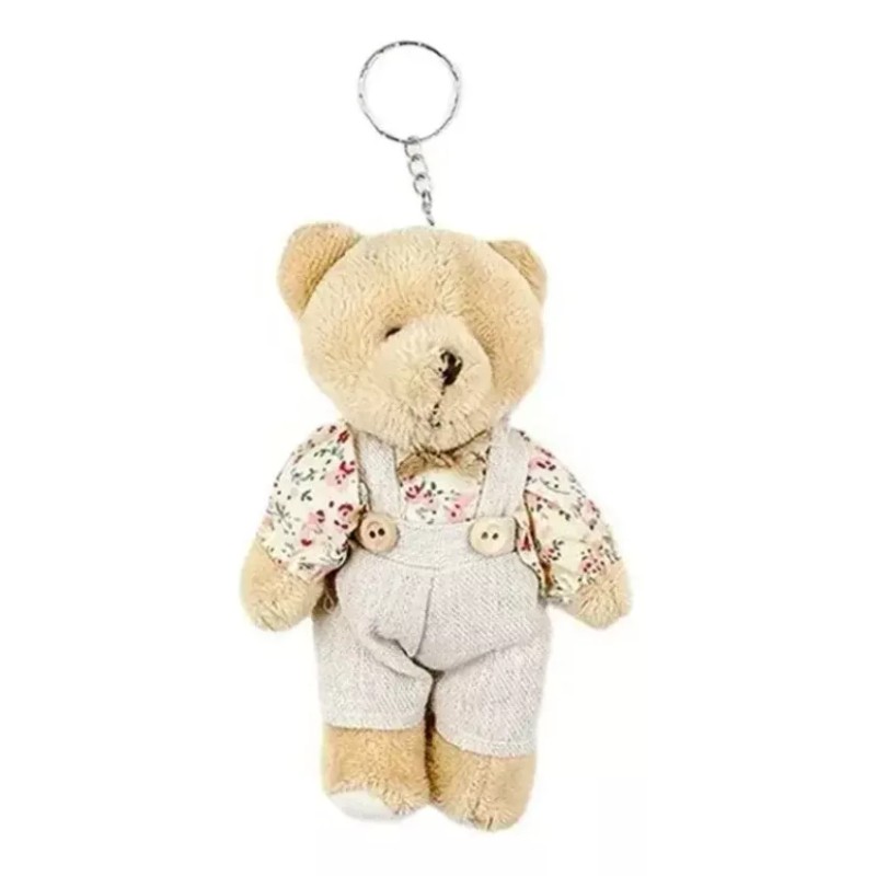 BRUJITA WAX Llavero De Pareja De Osos De Flores