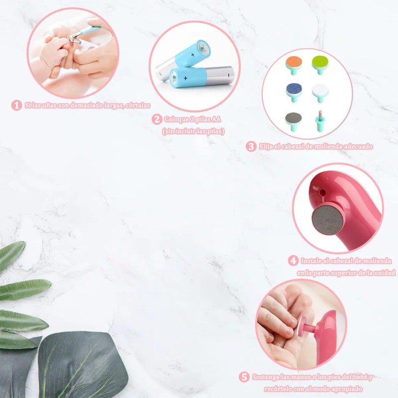 6 En 1 Kit Lima De Uñas Eléctrica Portátil Para