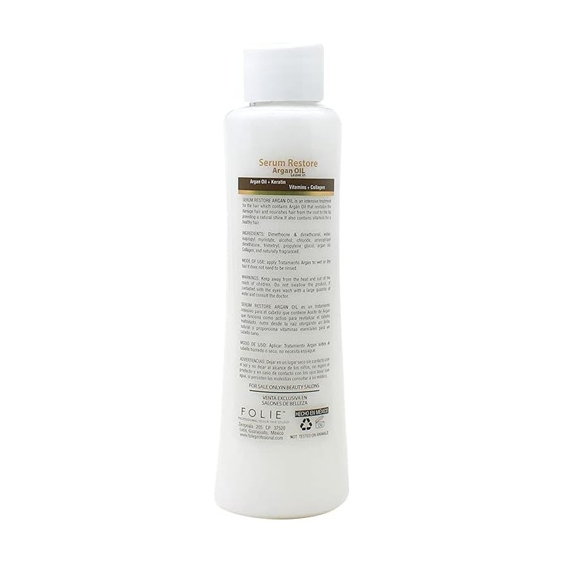 Serum Restore 125ml Crema Para Peinar Con Aceite De Argan