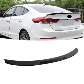 NEESPOC Rear Trunk Spoiler Wing Fit for Hyundai Elantra 2017 2018 ECO/GL/Limited/SE/SEL/Stdrd/Value Edition/Sport Style Decklid Lip Exterior Accessories