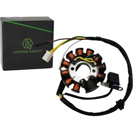 LK LEAPING KNIGHT 11 Pole/Coils Magneto Stator Replacement for GY6 125cc 150cc Engine Chinese Moped Scooter ATV Quad 4 Wheeler Go Kart