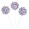 PURPLE SWIRL LOLLIPOPS - 24 SUCKERS INDIVIDUALLY WRAPPED - 2